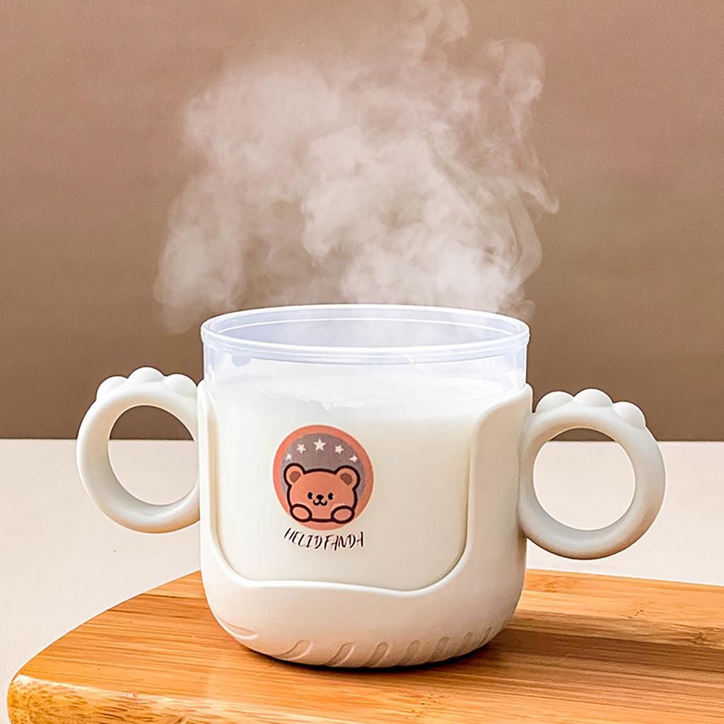 WORTHBUY 250ML Mini 316 Stainless Steel Mug Children Insulated Water Cup Tumbler With Straw&Handle Cute Sealed Milk Coffee Cup