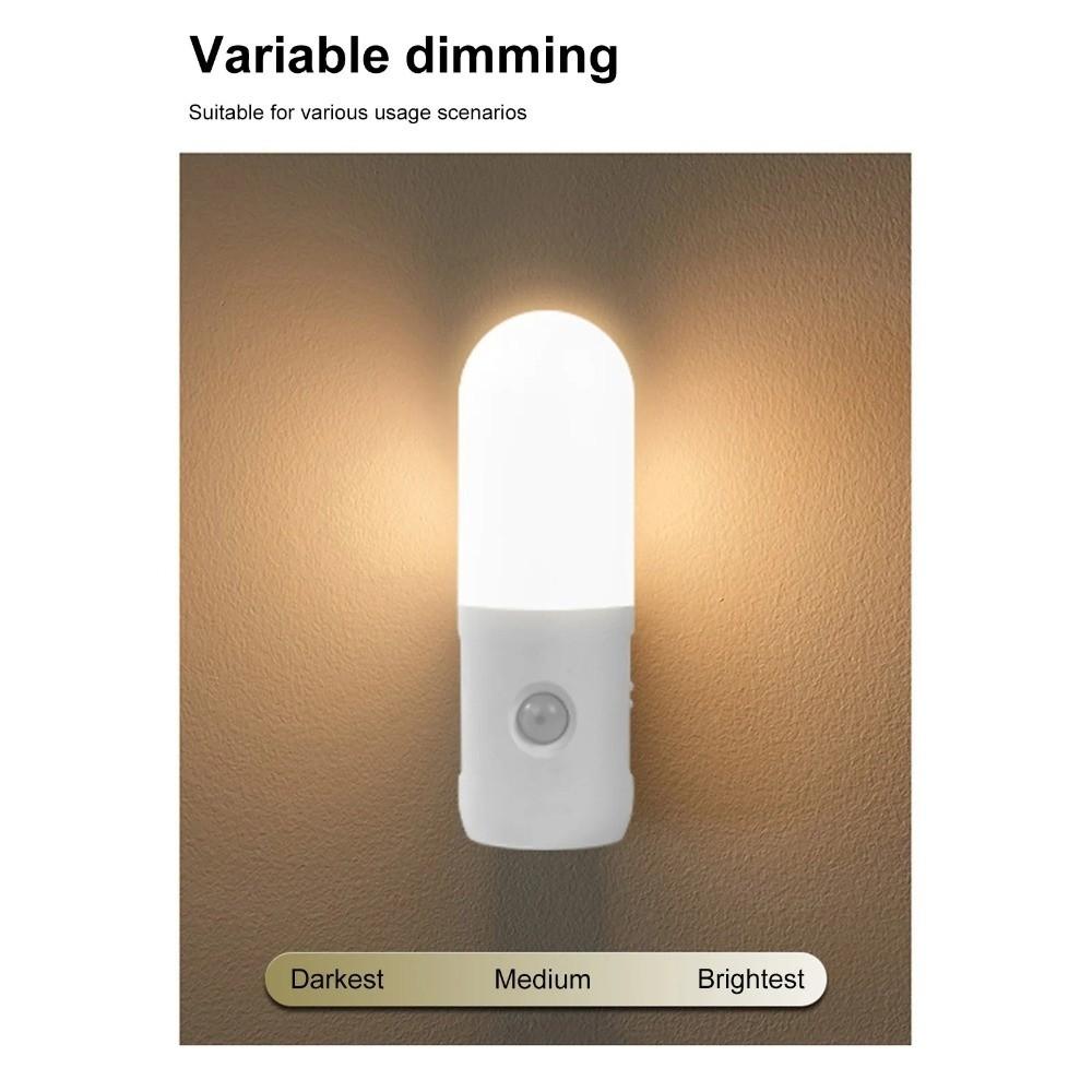 3 Color Motion Sensor Night Light INS LED Bedside Lamp Modern Atmosphere Light Stairs