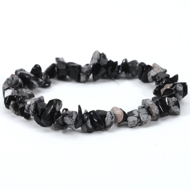 Amethyst & Amazonit Splitstein Elastisches Armband