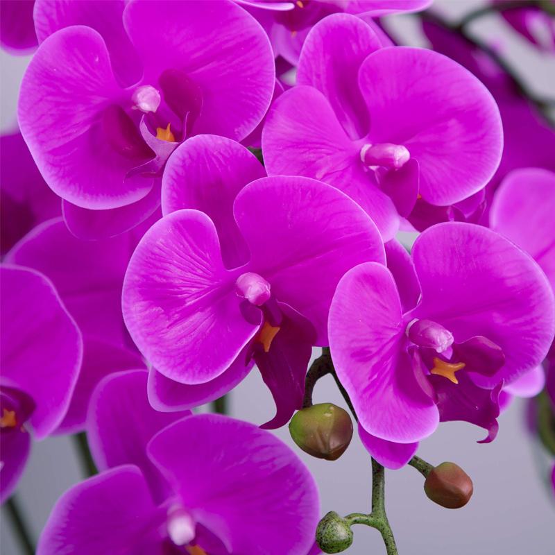 Umelé kvety Phalaenopsis skutočný dotyk 35-palcová obývacia izba usporiadanie hotela homestay záhrada domáca dekorácia 3D pocit Phalaenopsis