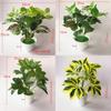 Pothos Evergreen Artificial Green Plant Pot With Realistic Foliage For Home Decor And Photography Props