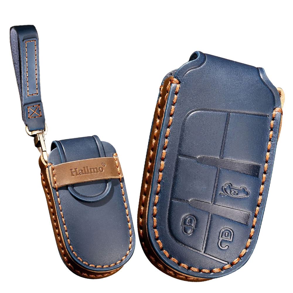 SANRILY Jeep Key Case Smart Key Case Key Cover Jeep 3 buttons синий