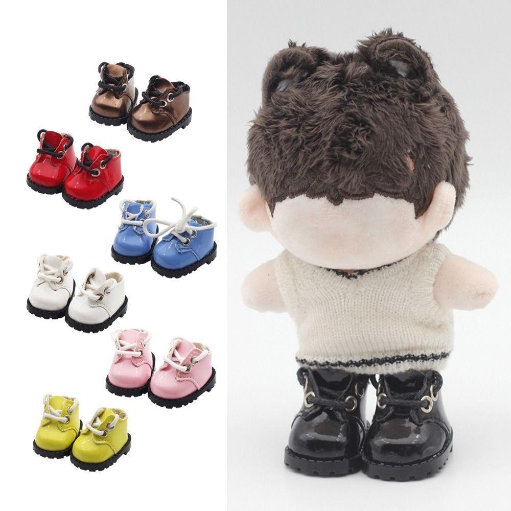 10cm Doll Toy Shoes 3.8X2.3cm Strap Finger Shoes Fashion Doll Shoes  Cotton Doll