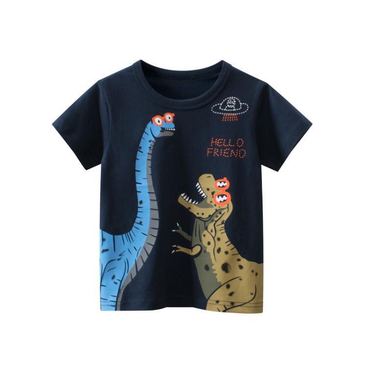 2024 Summer Boys Korean Style Short Sleeve T-shirts - Children s Fashion 130cm