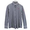 Made In Japan Striped Pattern Long Sleeve Button Down Shirt Women Used