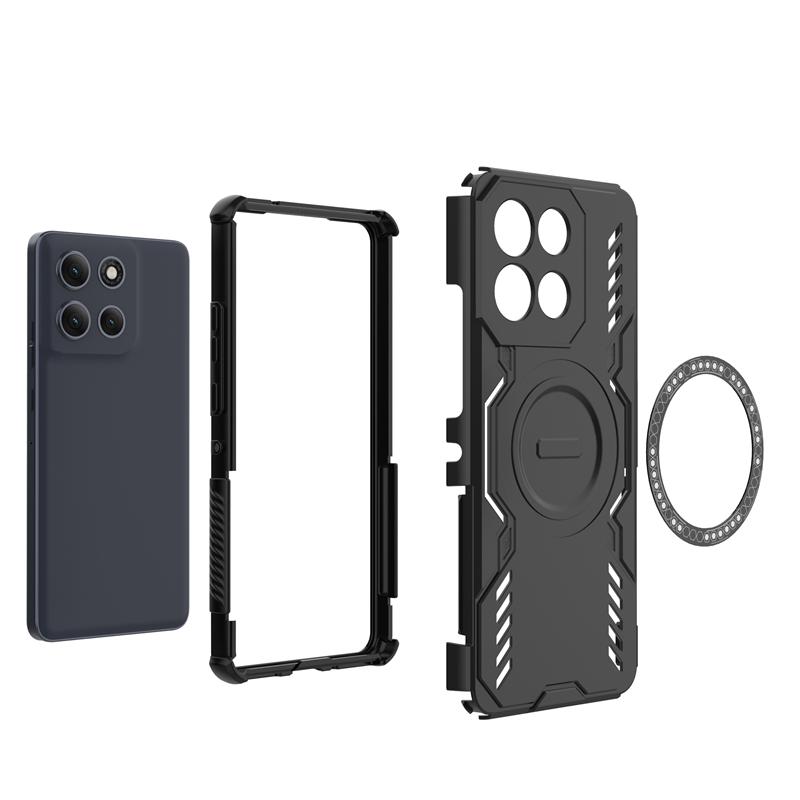 Armor Case For Motorola Moto G86 Power Magnetic Adsorption Wireless Charge Cover Moto G86 Power Case For Moto G86 Power Case