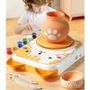 Mini-Töpferscheibe Elektrische Töpfermaschine Kindertopfscheibe für Handarbeit Ton-Drehteller Keramik-Formmaschine DIY-Material- und Werkzeugset