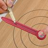 Wooden Tools Aluminum Alloy Concentric Axis Drawing Compass Woodworking Mini Ruler Marking Tool Woodworking Positioning Ruler