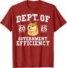 DOGE Department of Government Efficiency 2025 Unisex T-Shirt