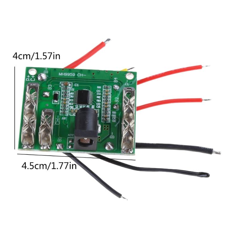 Kompakt akkumulátortöltés védőtáblához 5S 18/21V 20A Li-ion lítium akkumulátorcsomaghoz védőáramköri laphoz BMS