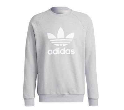Adicolor Classics Trefoil Crew - Men's Pullover Sweatshirt Gray H06650 ORIGINAL