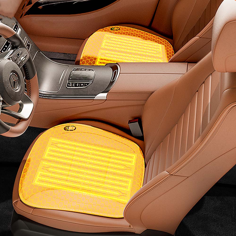 12V/24V Universal Smart Automatic Start-Stop Rapid Heating Graphene Car Heated Seat Cushion Suitable for Cars Trucks etc