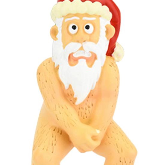 Funny Naked Santa Claus Christmas Ornaments Naughty Acrylic Xmas Tree Hanging Decoration Gag Gifts for Holiday Party Supplies