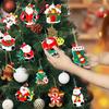 Gingerbread Christmas Decorations 12 Pieces Small Santa Christmas Tree Ornaments Christmas Ornaments Set Christmas Tree Decor