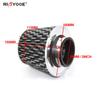 Universal 76MM Aluminum Intake Pipe & Air Filter Kit - Mushroom Head Design