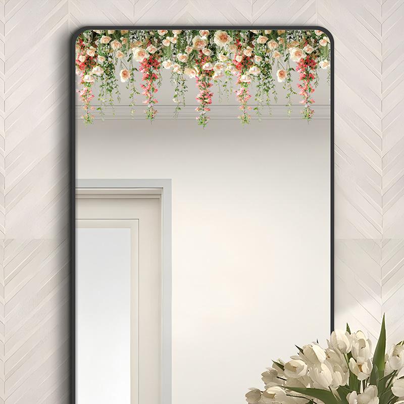 Rose Vine, Static Window Sticker, Bedroom Window Decoration, Bathroom, Shower Room, Glass Decoration Sticker