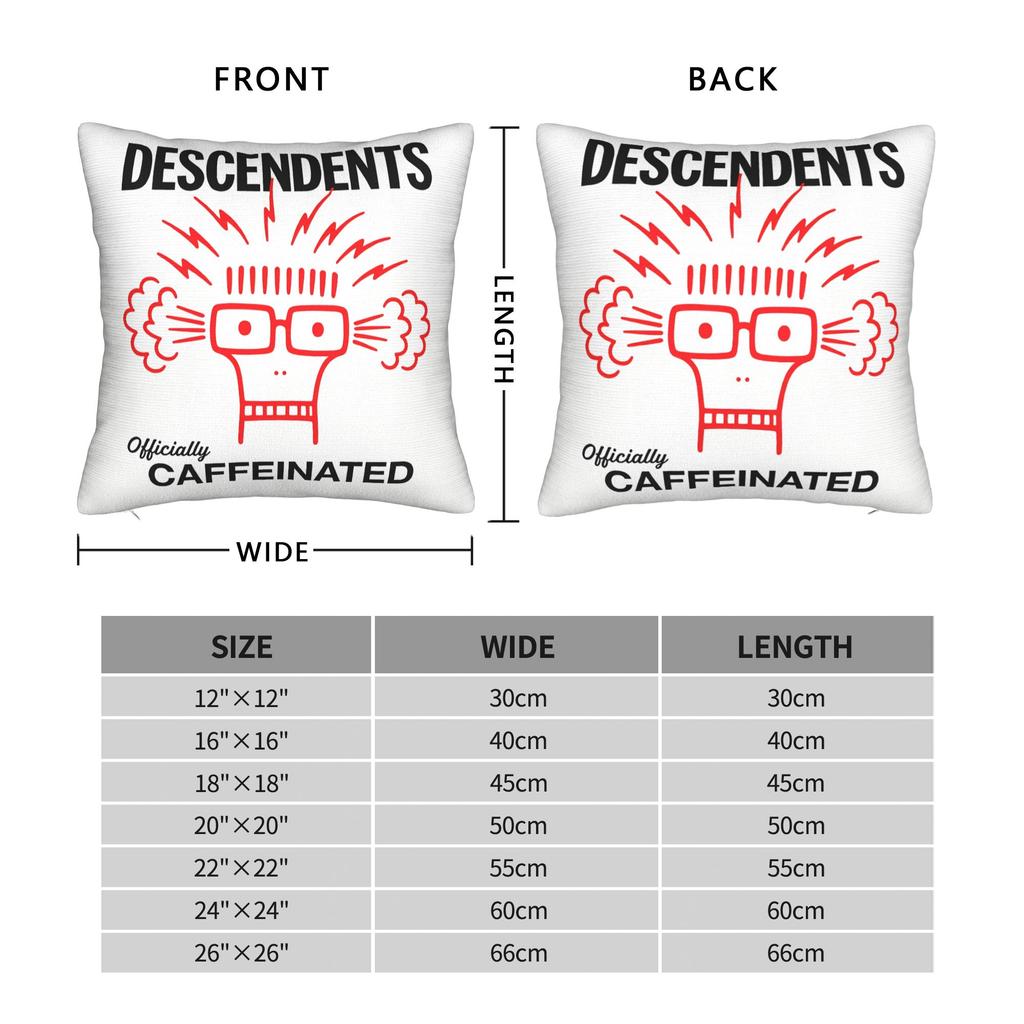 Descendents Milo Goes To College Pillow Case Square Pillow Cover For Living Room Sofa Funny Pillowcases