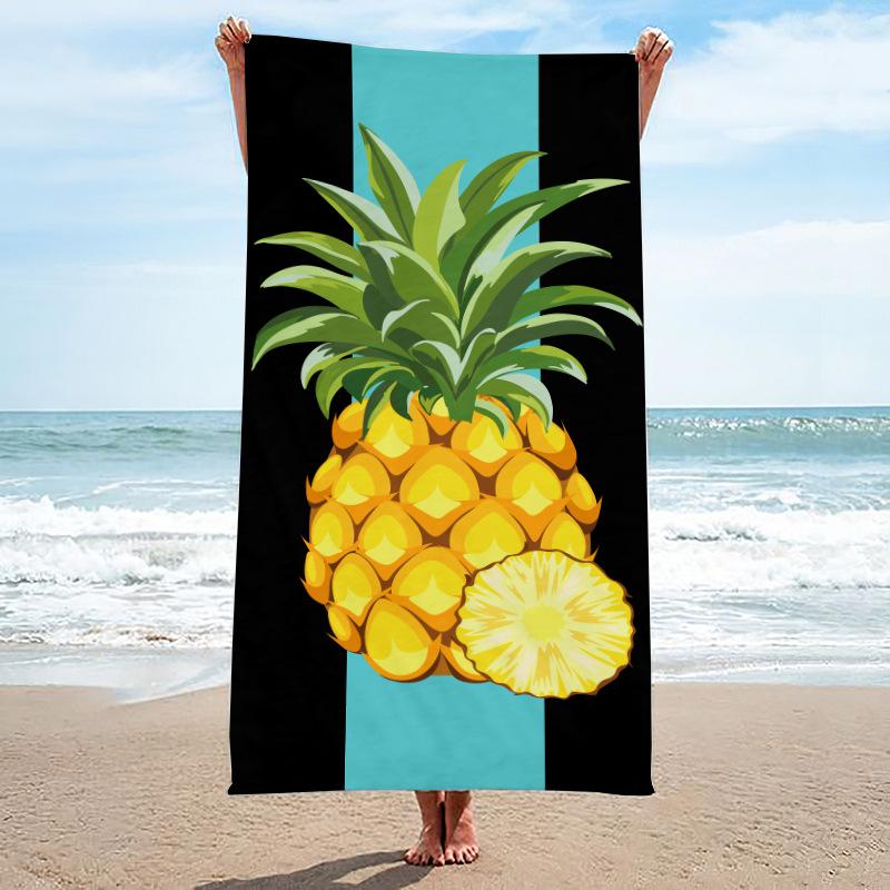 Rosa Zitrone und Grapefruit-Scheiben Strandtuch Lebendiger Zitrusdruck auf kräftigem Hintergrund für Sommer-Spaß