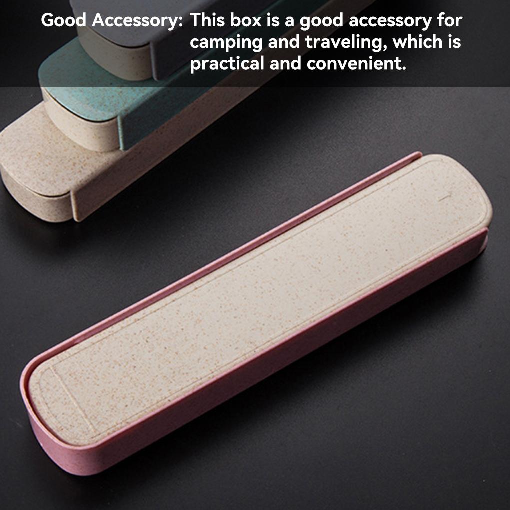 Box Cutlery Tableware Travel Case Food Fork Chopstick Bag Cover Spoon Storage Outdoor Practical Container Children