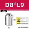 304 Stainless Steel Spring-Loaded Ball Plunger with Limit Screw