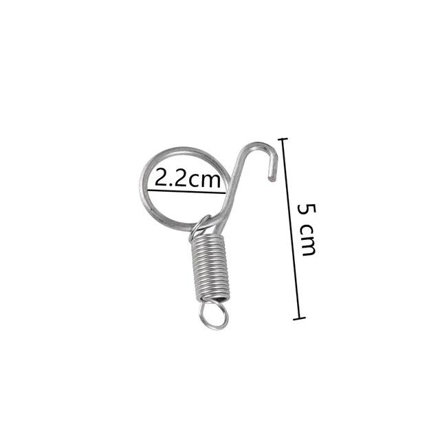 

5 Pcs Cage Door Spring Hooks 5/7/8.2/11.3cm Metal Snap Hook Tension Spring Suitable For Poultry Cage Door Chicken Hamster Cage
