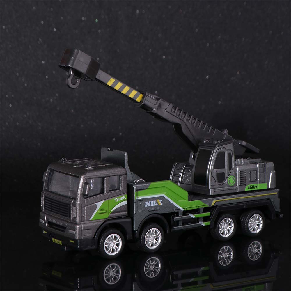 Zinc Zinc Alloy Diecast Crane Truck Toys Simulation Vehicle Excavator Engineering Car Model  Xmas Gifts