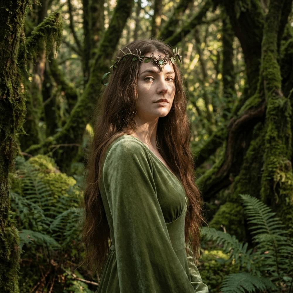 Fantasy Elf Tiara Diadem Fairy Headpiece Photoshoot Elven Crown  Forest Wedding