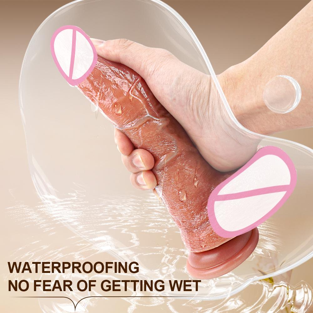 Realistic Water Spray Soft Dildo Anal Sex Toy for Women Adult Gift Silicone Ejaculating Masturbators Penis Big Suction Cup Dick