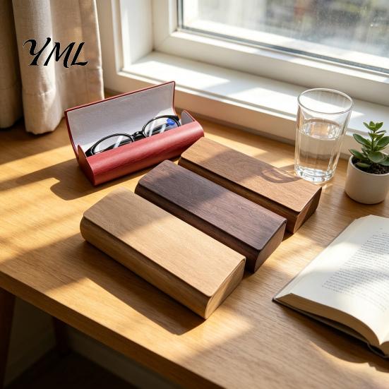 Protective Case for Outdoor Leisure Hard Shell Eyeglass Case, Magnetic Closure Glasses Portable Slim Reading Organizer Men Women Sunglasses