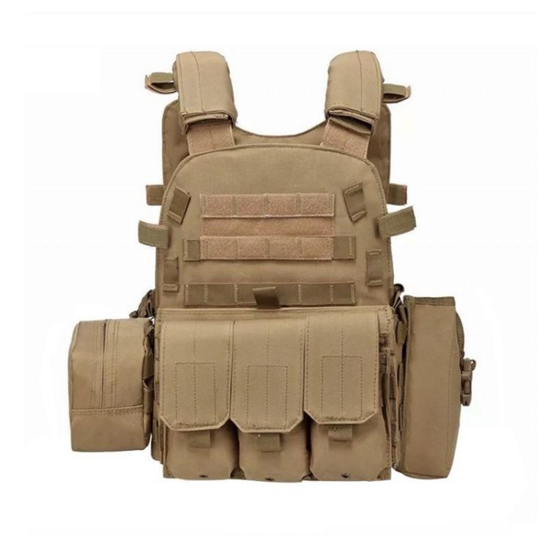 6094 Vest Men's Lightweight Plugboard Multifunctional Forces Equipment Self-defense Training Uniform