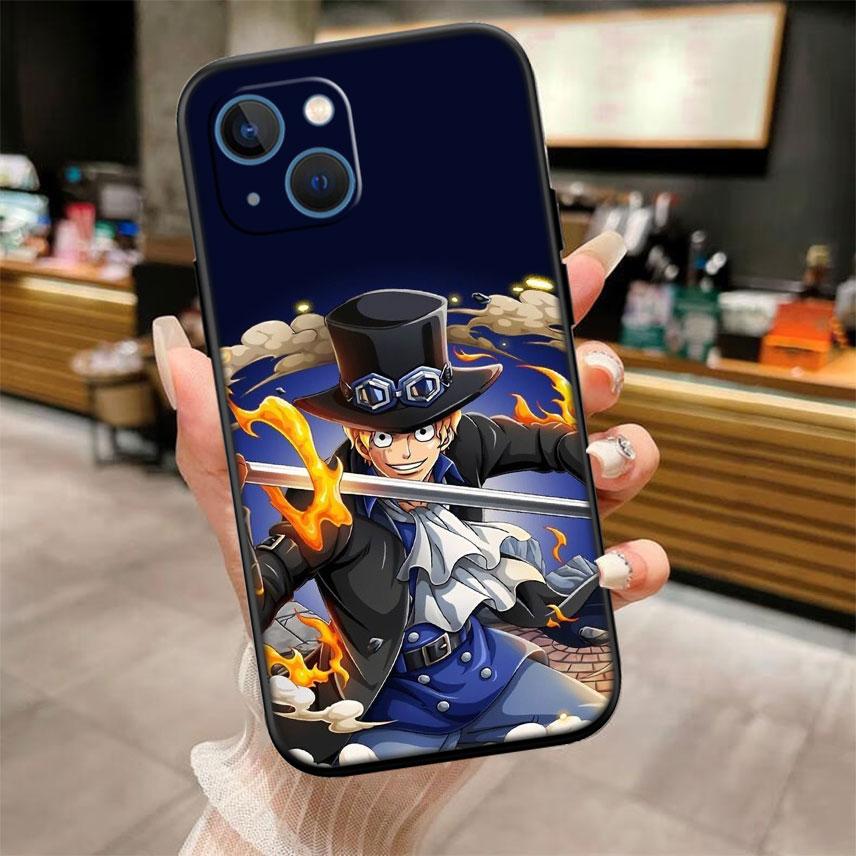 TR31 One Piece Sabo New High-End Shell Phone Case for iPhone 16 15 14 13 12 Pro Max Plus Mini