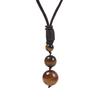 Náhrdelník s přívěskem Tygří oko a Ametystový obsidián, 16MM