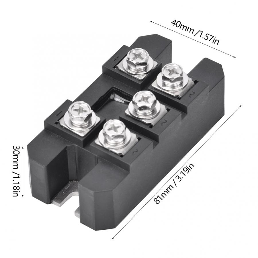 Three-Phase Bridge Rectifier Modules 100A 1600V Regulator 3-Phase Diode Rectifier to Single-Phase for Wind Turbine Generator