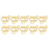 Christmas Napkin   Elegant Decorative Metal Deer Napkin   Holder for Wedding Party Daily 10pcs