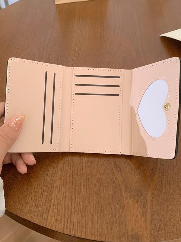 Women's Bowknot Short Foldable Wallet - Korean Style
