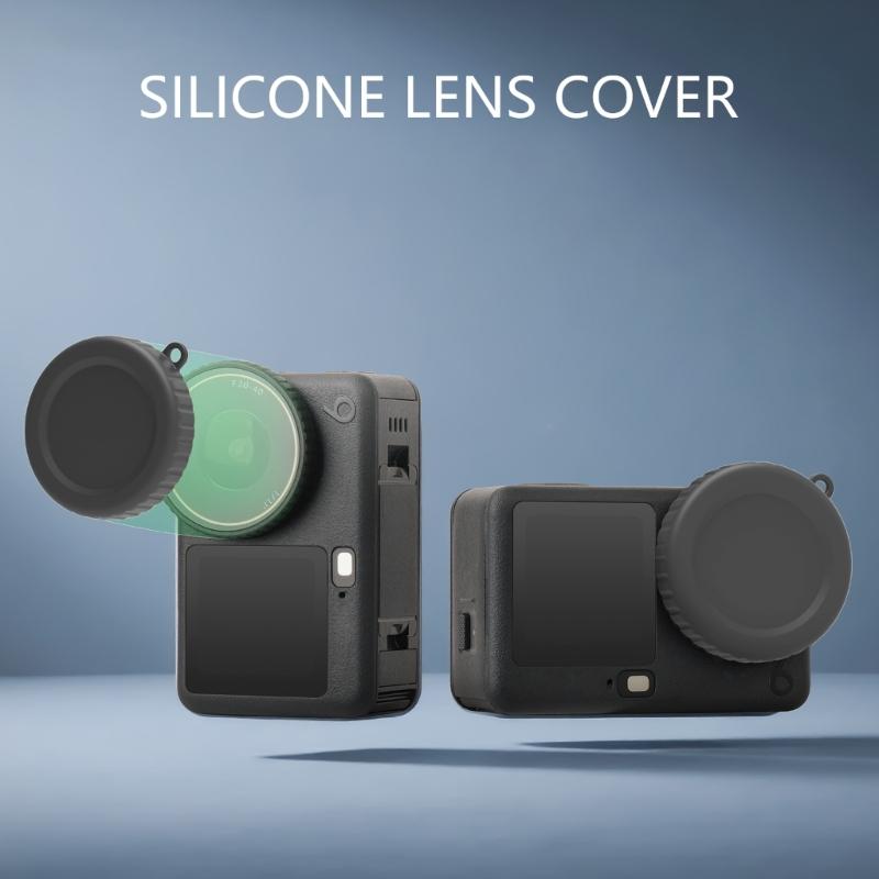 Precise Molded Silicone Lens Cap Cover for ACTION 6 Cameras Providing Shockproof Protections and Scratch Resistance