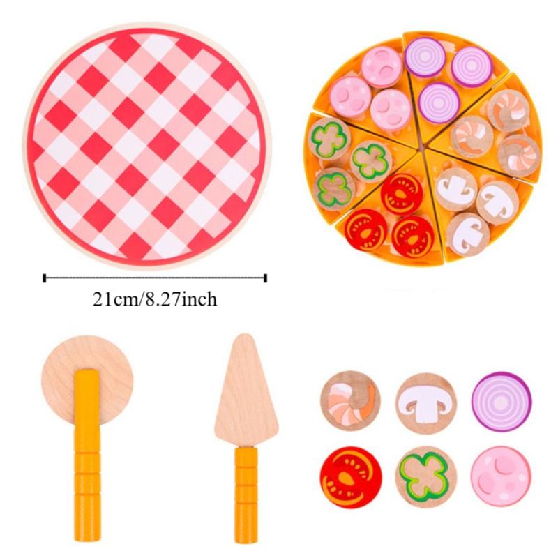 Interactive Pizza Pretend Play Toy Early Education Cookie Play Food Set House Kitchen Toys