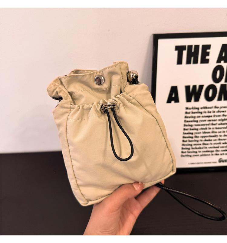 Nyl Crossbody Bag Soft Mini Phe Wallet Multifunctial Square Shoulder Bag Crossbody Purse Canvas Purse Messenger Bag бежевый