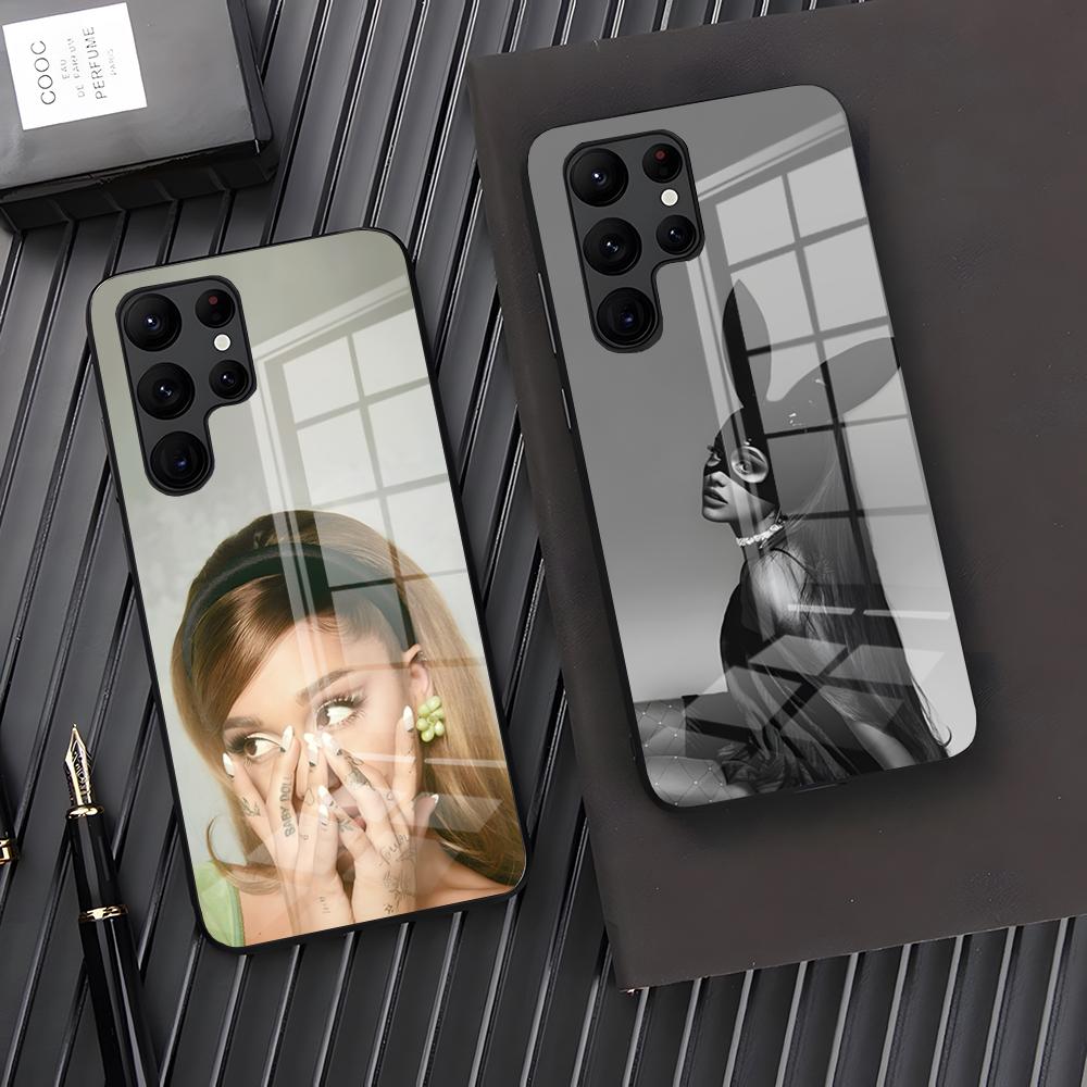 Singer Ariana Grande Phone Case For Samsung A25 A13 A33 5G A54 A36 A35 A56 A52 A14 Shockproof Glass Cover