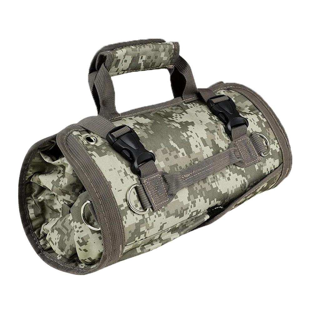 Multi-Pocket Tool Bag Portable Roll Up Tool Bags Oxford Cloth Hardware Tools Pouch Space-Saving Tool Organizer Carrier Bag