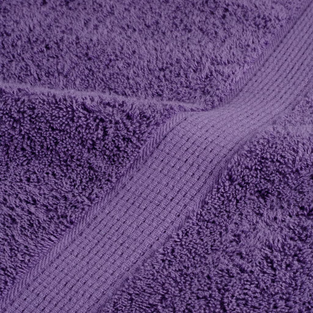 Vidaxl Ręczniki Premium Solund 10 Szt. Fioletowe, 80X200 Cm, 600 G/Cm²