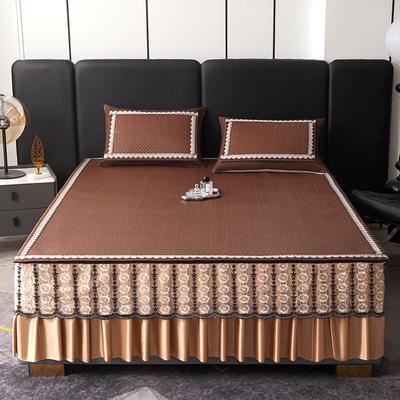 Detachable Bed Skirt Summer Bed Mat For Home Baby Safe Ice Rattan Mat Cool Summer Bedding Grass Mat Mother And Baby Level Ideal For Hot Weather