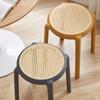 Severská imitace ratanové stoličky Plastová kreativní obývací pokoj Kulatá stolička Domácí kuchyň Jídelní židle Nábytek Na míru