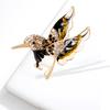 Rhinestone Brooch Women's Popular Jewelry Rhinestone Brooch Colored Hummingbird Lacquer Brooch