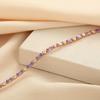 Light luxury purple crystal bracelet women's imitation moissanite small temperament hand jewelry