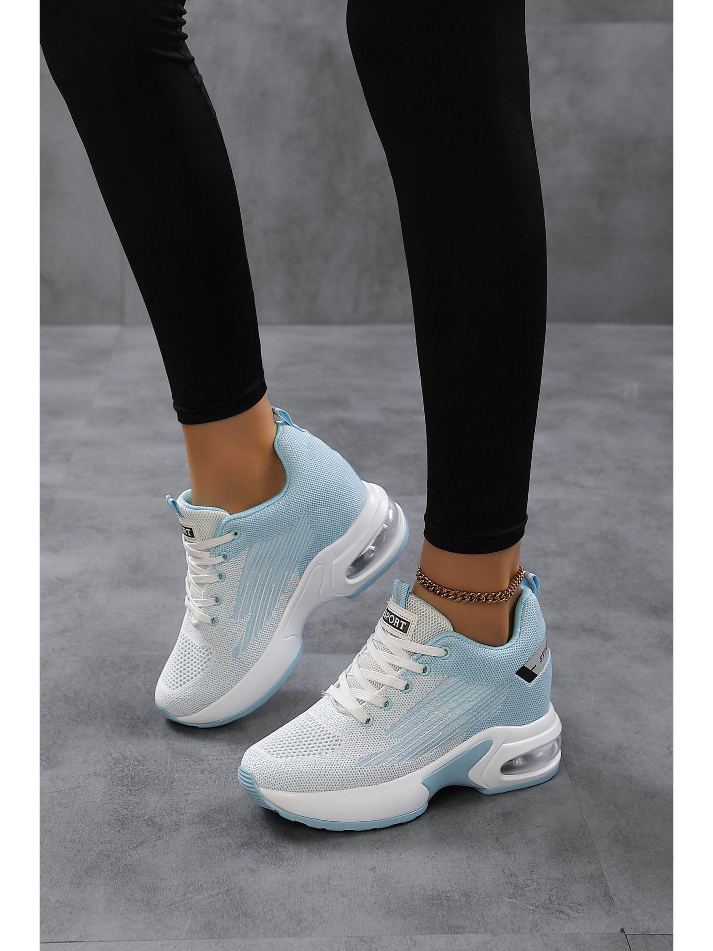 

Women s Lightweight Breathable Running Shoes - Air Cushion & Shock Absorption, Soft Sole, Casual Spring/Autumn Style Size 35 синий