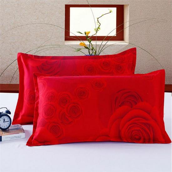 Skin-Friendly Breathable Brushed Pillowcase, Thickened 48x78 cm Cover for Adult Pillow Core