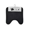 Black Vitamin Toilet Seat Cover Mat