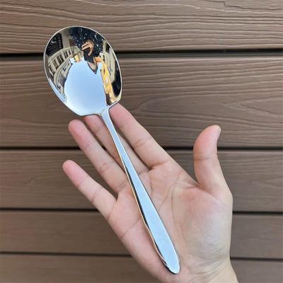 Stainless Steel Spoon Ice Tea Milkshake Coffee Multi-Purpose Spoon Tea-Spoon  Tableware For Home Restaurant