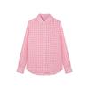 Teenie Weenie Women's Plaid Linen Long Sleeve Shirt